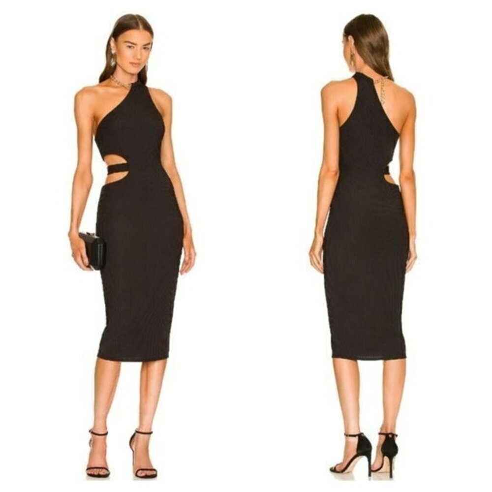 Michael Costello x REVOLVE Scout Midi Dress - Black
